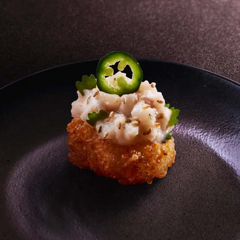 Crispy sushi Yellowtail